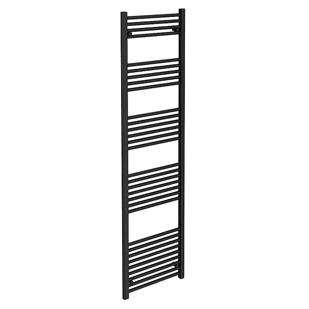 Toreno Black W500 X H1800mm Heated Towel Rail 2 Toreno Black W500 X H1800mm Heated Towel Rail