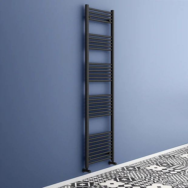 Toreno Black W500 X H1800mm Heated Towel Rail 3 Toreno Black W500 X H1800mm Heated Towel Rail - Image 2