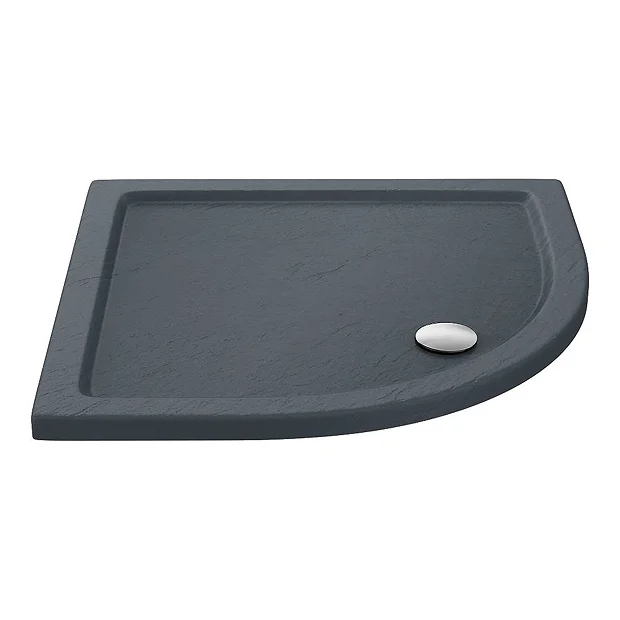 Toreno Matt Black 900 X 900mm Quadrant Shower Enclosure + Slate Effect Tray 3 Toreno Matt Black 900 X 900mm Quadrant Shower Enclosure + Slate Effect Tray