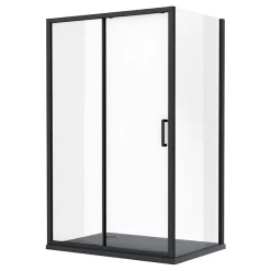 Toreno Matt Black 1200 X 900mm Sliding Door Shower Enclosure + Slate Effect Tray 8 Toreno Matt Black 1200 X 900mm Sliding Door Shower Enclosure + Slate Effect Tray -Toreno Bathroom blk108sdesl d3 1