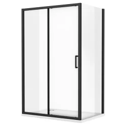 Toreno Matt Black 1200 X 900mm Sliding Door Shower Enclosure + Pearlstone Tray 9 Toreno Matt Black 1200 X 900mm Sliding Door Shower Enclosure + Pearlstone Tray -Toreno Bathroom blk129sde d2