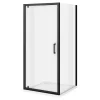 Toreno Matt Black 800 X 800mm Pivot Door Shower Enclosure + Pearlstone Tray 2 Toreno Matt Black 800 X 800mm Pivot Door Shower Enclosure + Pearlstone Tray -Toreno Bathroom blk8pde d3