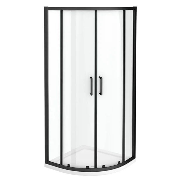Toreno Matt Black 800 X 800mm Quadrant Shower Enclosure + Pearlstone Tray 7 Toreno Matt Black 800 X 800mm Quadrant Shower Enclosure + Pearlstone Tray - Image 5