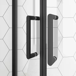 Toreno Matt Black 900 X 900mm Quadrant Shower Enclosure + Slate Effect Tray 10 Toreno Matt Black 900 X 900mm Quadrant Shower Enclosure + Slate Effect Tray -Toreno Bathroom blk8qsesl d4 2