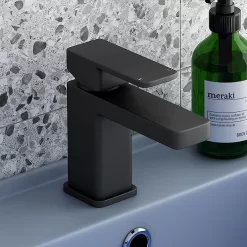Toreno Modern Black Basin Mono Mixer Tap