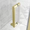 Toreno Brushed Brass 760 X 760mm Bi-Fold Door Shower Enclosure Without Tray 1 Toreno Brushed Brass 760 X 760mm Bi-Fold Door Shower Enclosure Without Tray -Toreno Bathroom brushed brass single shower door handle 1