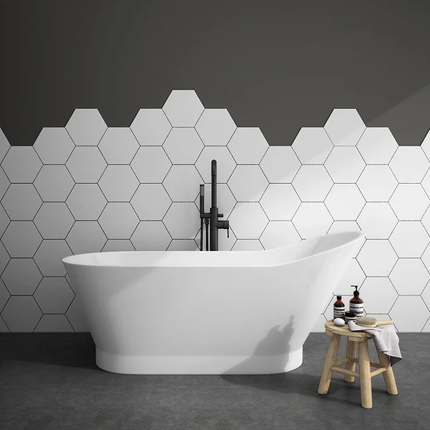 Toreno 1700 X 750mm Modern Slipper Freestanding Bath 3 Toreno 1700 X 750mm Modern Slipper Freestanding Bath - Image 2