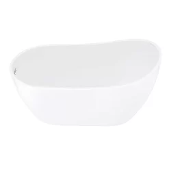 Toreno 1370 Small Modern Slipper Free Standing Bath 13 Toreno 1370 Small Modern Slipper Free Standing Bath -Toreno Bathroom gd8225137 n d2