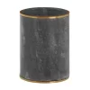 Toreno Grey Marble Brass Effect Tumbler 1 Toreno Grey Marble Brass Effect Tumbler -Toreno Bathroom gmbtd1