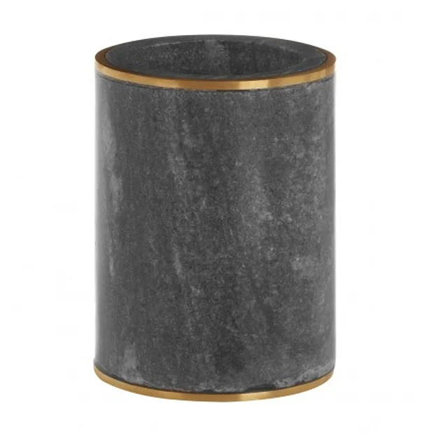 Toreno Grey Marble Brass Effect Tumbler 3 Toreno Grey Marble Brass Effect Tumbler
