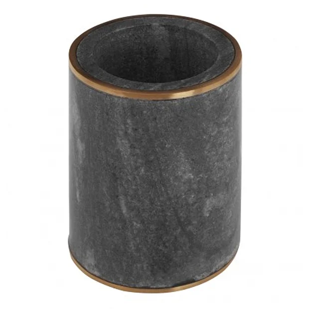 Toreno Grey Marble Brass Effect Tumbler 4 Toreno Grey Marble Brass Effect Tumbler - Image 2