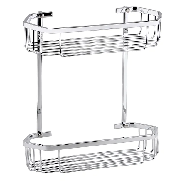 Toreno Modern 2 Tier Hexagonal Fixed Wire Basket 3 Toreno Modern 2 Tier Hexagonal Fixed Wire Basket