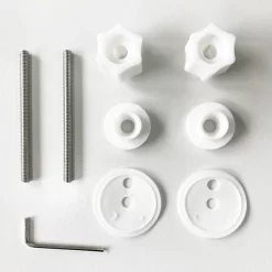 Toreno Wooden Toilet Seat Hinge Pack Matt Black