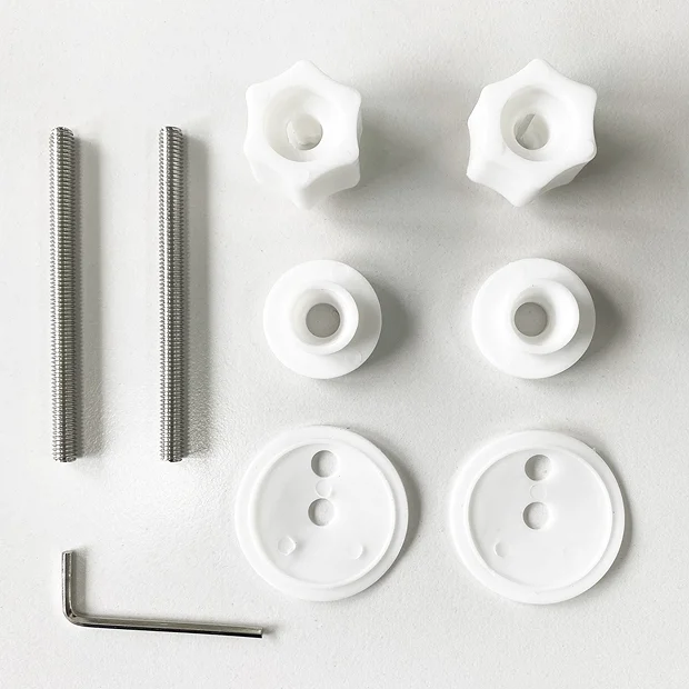 Toreno Wooden Toilet Seat Hinge Pack Matt Black 3 Toreno Wooden Toilet Seat Hinge Pack Matt Black