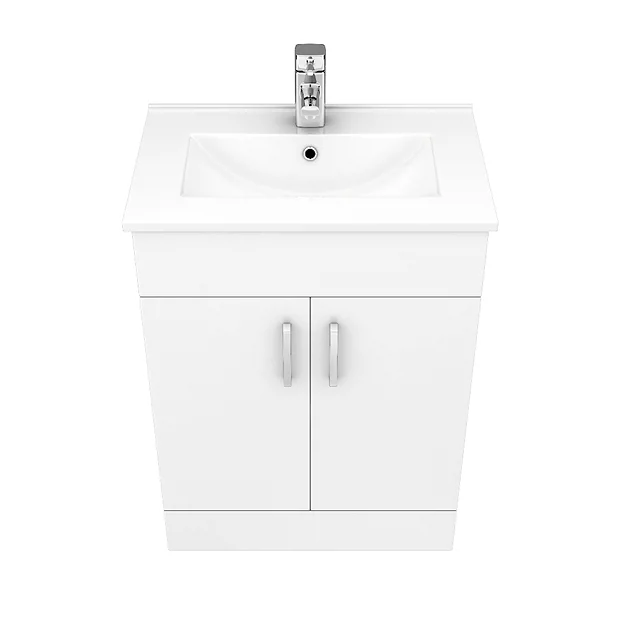 Toreno Cloakroom Suite Inc. Modern Toilet (White Gloss) 8 Toreno Cloakroom Suite Inc. Modern Toilet (White Gloss) - Image 6