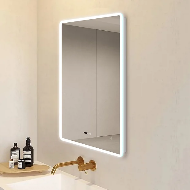Toreno 600 X 800mm LED Bluetooth Mirror Incl. Shaver Socket + Anti-Fog 4 Toreno 600 X 800mm LED Bluetooth Mirror Incl. Shaver Socket + Anti-Fog - Image 2