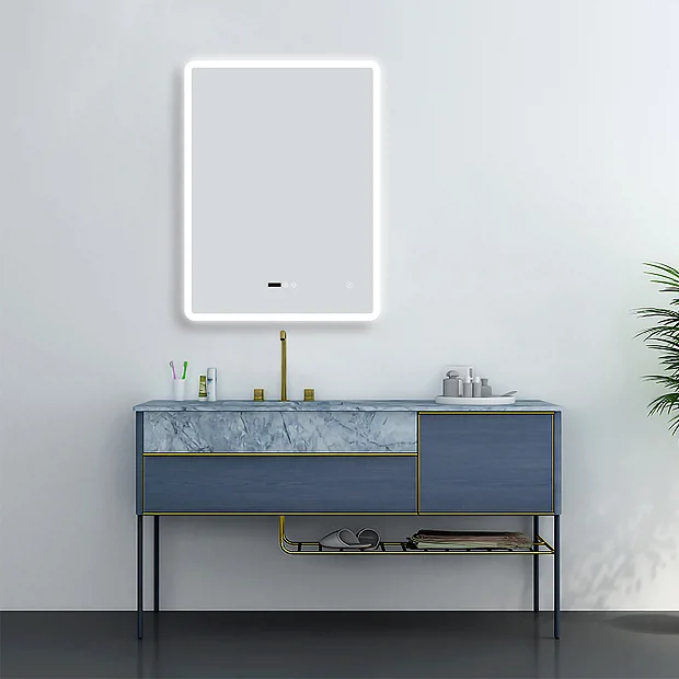 Toreno 600 X 800mm LED Bluetooth Mirror Incl. Shaver Socket + Anti-Fog 7 Toreno 600 X 800mm LED Bluetooth Mirror Incl. Shaver Socket + Anti-Fog - Image 5