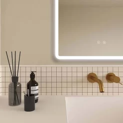 Toreno 800 X 600mm LED Illuminated Bluetooth Mirror Inc. Touch Sensor + Anti-Fog