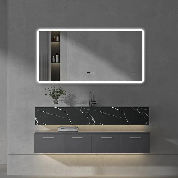 Toreno 1200 X 600mm Bluetooth LED Illuminated Mirror Inc. Anti-Fog, Shaver Socket & Touch Sensor 4 Toreno 1200 X 600mm Bluetooth LED Illuminated Mirror Inc. Anti-Fog, Shaver Socket & Touch Sensor - Image 2