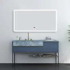 Toreno 1200 X 600mm Bluetooth LED Illuminated Mirror Inc. Anti-Fog, Shaver Socket & Touch Sensor 12 Toreno 1200 X 600mm Bluetooth LED Illuminated Mirror Inc. Anti-Fog, Shaver Socket & Touch Sensor -Toreno Bathroom mir024 d3