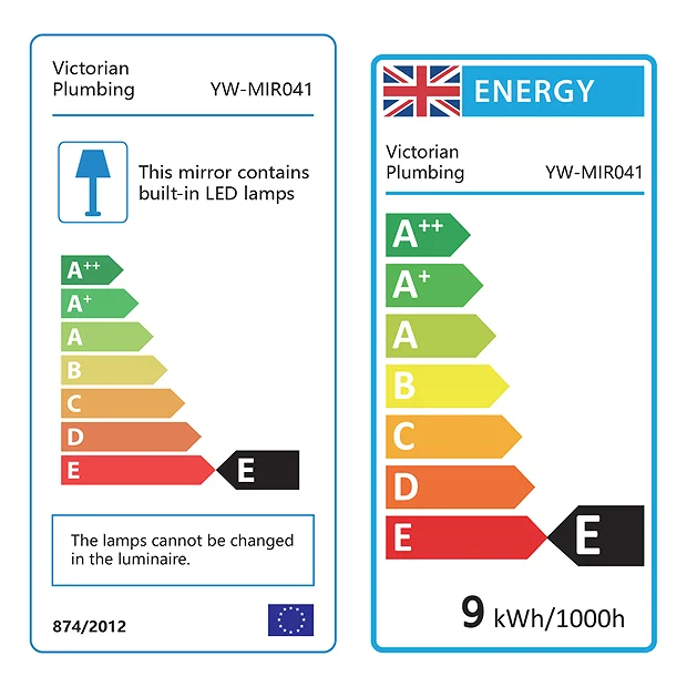 Toreno 500x700mm LED Illuminated Mirror Incl. Touch Sensor 6 Toreno 500x700mm LED Illuminated Mirror Incl. Touch Sensor - Image 4
