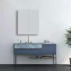 Toreno 500 X 700mm 2-Door Mirror Cabinet 9 Toreno 500 X 700mm 2-Door Mirror Cabinet -Toreno Bathroom mir101 d2