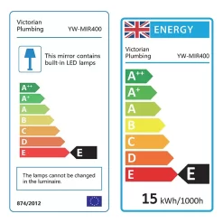 Toreno 500 X 700mm LED Illuminated 2-Door Mirror Cabinet With Motion Sensor, Shaving Socket & Anti-Fog 11 Toreno 500 X 700mm LED Illuminated 2-Door Mirror Cabinet With Motion Sensor, Shaving Socket & Anti-Fog -Toreno Bathroom mir400 d2