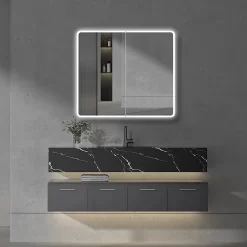 Toreno 700 X 800mm LED Illuminated 2-Door Mirror Cabinet With Motion Sensor, Shaving Socket & Anti-Fog 13 Toreno 700 X 800mm LED Illuminated 2-Door Mirror Cabinet With Motion Sensor, Shaving Socket & Anti-Fog -Toreno Bathroom mir402 d4