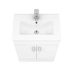 Toreno 1100mm Gloss White Vanity Unit Bathroom Suite - Depth 400/200mm 13 Toreno 1100mm Gloss White Vanity Unit Bathroom Suite - Depth 400/200mm -Toreno Bathroom mod1100pan d6