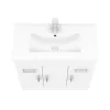 Toreno 1300mm Gloss White Vanity Unit Bathroom Suite - Depth 400/200mm 1 Toreno 1300mm Gloss White Vanity Unit Bathroom Suite - Depth 400/200mm -Toreno Bathroom mod1300 n d3