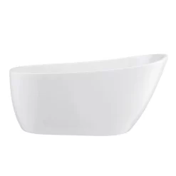 Toreno 1520 Small Modern Slipper Free Standing Bath 10 Toreno 1520 Small Modern Slipper Free Standing Bath -Toreno Bathroom modena1520modernslipperfreestandingbathd1
