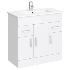 Toreno 1300mm Gloss White Vanity Unit Bathroom Suite - Depth 400/200mm 10 Toreno 1300mm Gloss White Vanity Unit Bathroom Suite - Depth 400/200mm -Toreno Bathroom modenahighglosswhitevanityunitbathroomsuitew1300nwd1