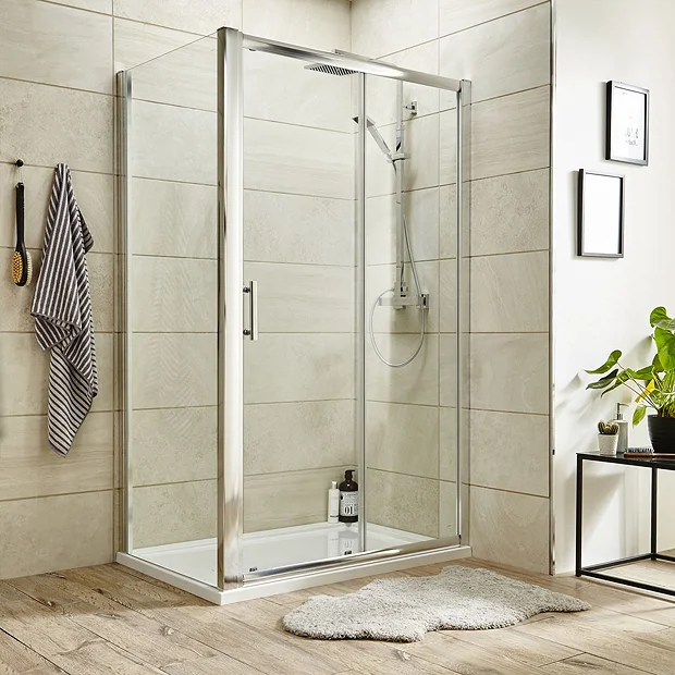 Toreno 8mm Rectangular Sliding Door Shower Enclosure - Easy Fit 4 Toreno 8mm Rectangular Sliding Door Shower Enclosure - Easy Fit - Image 2