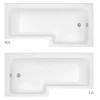 Toreno Vanity Unit Bathroom Suite (inc. Square Shower Bath + Screen) 1 Toreno Vanity Unit Bathroom Suite (inc. Square Shower Bath + Screen) -Toreno Bathroom modvty001sb d1