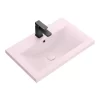 Toreno 600 Basin Unit - High Gloss White With Matt Pink Mid Edged Basin -Toreno Bathroom mp6mvme n d1