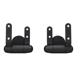 Toreno High Gloss White MDF Bottom Fixing Toilet Seat Matt Black Hinges