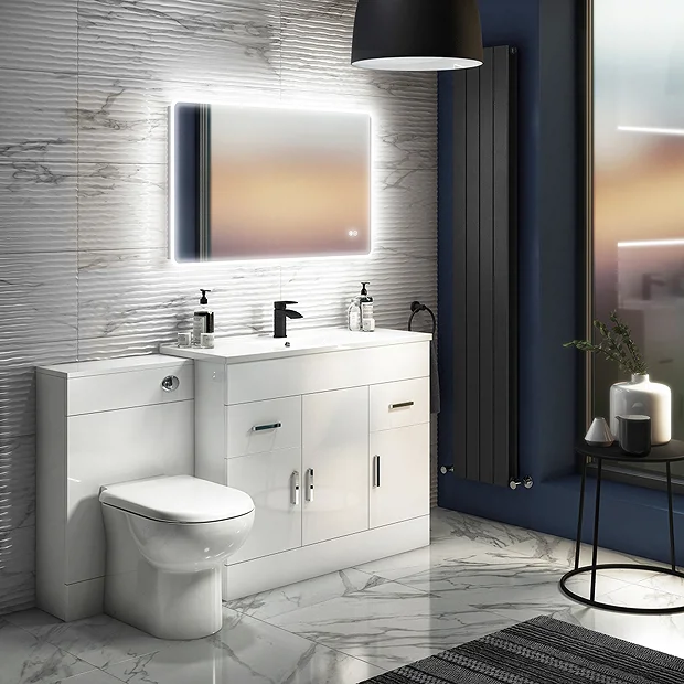 Toreno Vanity Sink With Cabinet - 1000mm Modern High Gloss White 6 Toreno Vanity Sink With Cabinet - 1000mm Modern High Gloss White - Image 5