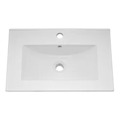 Toreno Small Vanity Sink With Cabinet - 500mm Modern High Gloss White -Toreno Bathroom mv500 detail1