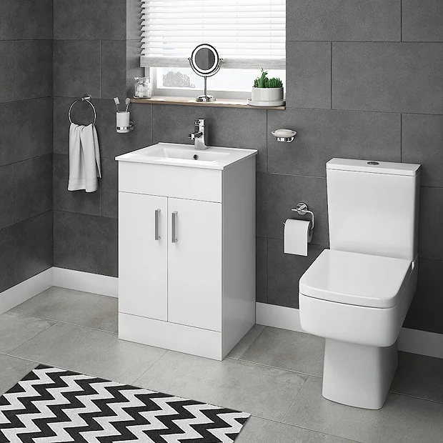 Toreno White 500mm Vanity Unit (Flat Packed) 6 Toreno White 500mm Vanity Unit (Flat Packed) - Image 4