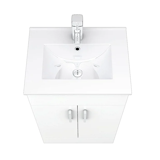 Toreno White 500mm Vanity Unit (Flat Packed) 3 Toreno White 500mm Vanity Unit (Flat Packed)