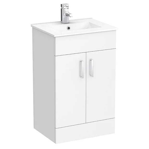 Toreno White 500mm Vanity Unit (Flat Packed) 4 Toreno White 500mm Vanity Unit (Flat Packed) - Image 2