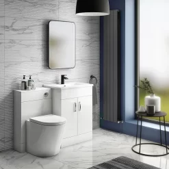 Toreno White 620mm Vanity Unit (Flat Packed) 9 Toreno White 620mm Vanity Unit (Flat Packed) -Toreno Bathroom mv600fpd2