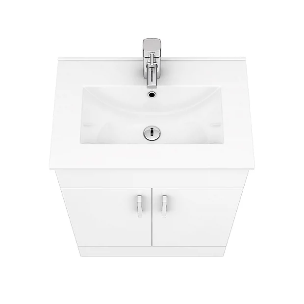 Toreno White 620mm Vanity Unit (Flat Packed) 3 Toreno White 620mm Vanity Unit (Flat Packed)