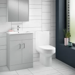 Toreno Light Grey 500mm Modern Vanity Unit