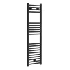 Toreno Black W300 X H1200mm Heated Towel Rail - Straight -Toreno Bathroom trb312 lrg