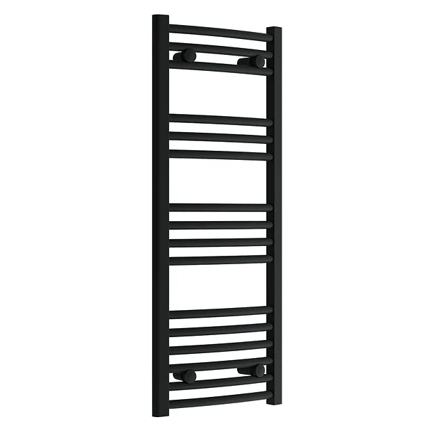 Toreno Black Curved W400 X H1000mm Heated Towel Rail 3 Toreno Black Curved W400 X H1000mm Heated Towel Rail
