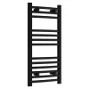 Toreno Black Curved W400 X H800mm Heated Towel Rail 1 Toreno Black Curved W400 X H800mm Heated Towel Rail -Toreno Bathroom trb480c l