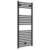 Toreno Black W600 X H1200mm Heated Towel Rail - Straight 1 Toreno Black W600 X H1200mm Heated Towel Rail - Straight -Toreno Bathroom trb612 l