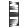 Toreno Black Curved W600 X H1200mm Heated Towel Rail 1 Toreno Black Curved W600 X H1200mm Heated Towel Rail -Toreno Bathroom trb612c lrg