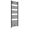 Toreno Black W600 X H1800mm Heated Towel Rail - Straight 2 Toreno Black W600 X H1800mm Heated Towel Rail - Straight -Toreno Bathroom trb618l